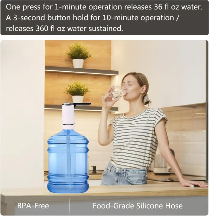 Foldable Electric Water Dispenser Bottle Pump